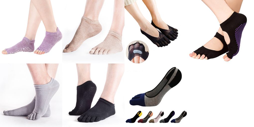 toe socks with silicone